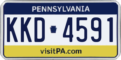 PA license plate KKD4591