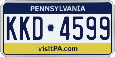 PA license plate KKD4599