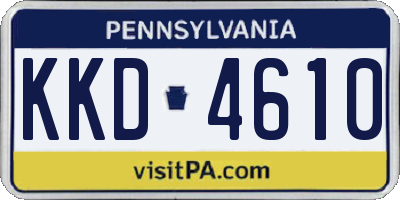 PA license plate KKD4610