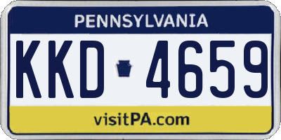 PA license plate KKD4659