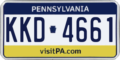 PA license plate KKD4661