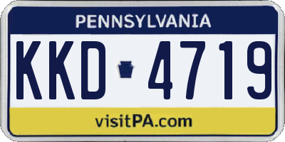 PA license plate KKD4719