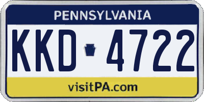 PA license plate KKD4722