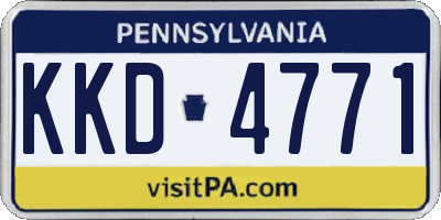 PA license plate KKD4771