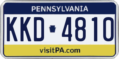 PA license plate KKD4810