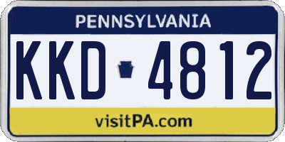 PA license plate KKD4812