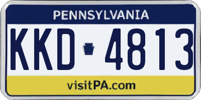 PA license plate KKD4813
