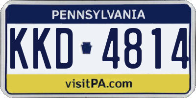 PA license plate KKD4814