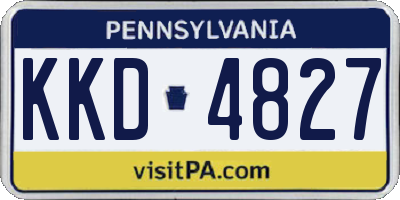 PA license plate KKD4827