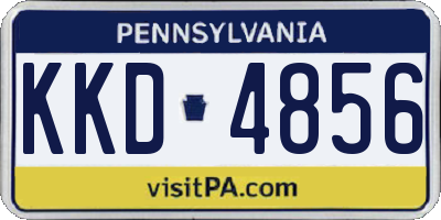 PA license plate KKD4856