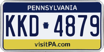PA license plate KKD4879