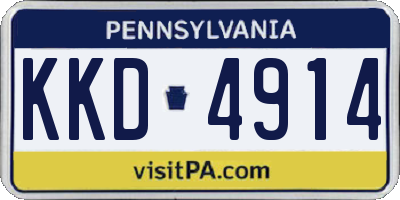 PA license plate KKD4914