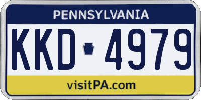 PA license plate KKD4979