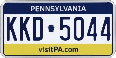 PA license plate KKD5044