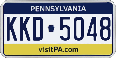 PA license plate KKD5048