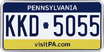 PA license plate KKD5055