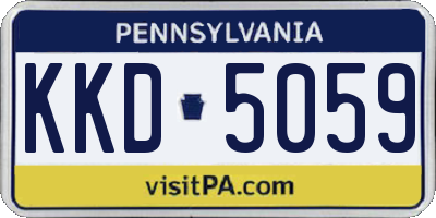 PA license plate KKD5059