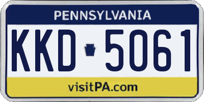 PA license plate KKD5061