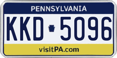 PA license plate KKD5096