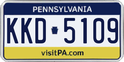 PA license plate KKD5109