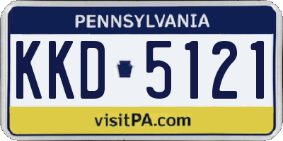 PA license plate KKD5121