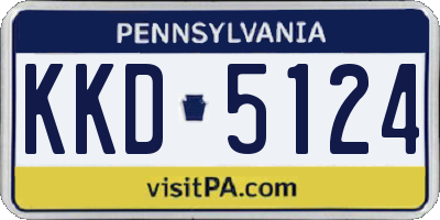 PA license plate KKD5124