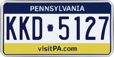 PA license plate KKD5127