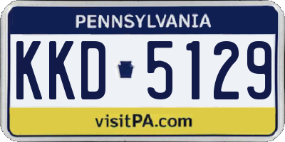 PA license plate KKD5129