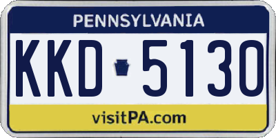 PA license plate KKD5130