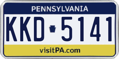 PA license plate KKD5141