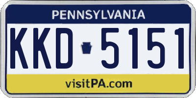PA license plate KKD5151
