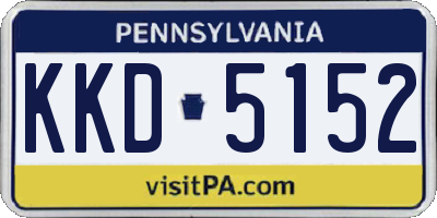 PA license plate KKD5152
