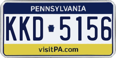 PA license plate KKD5156