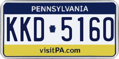 PA license plate KKD5160
