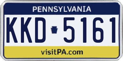 PA license plate KKD5161