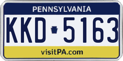PA license plate KKD5163