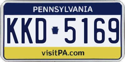 PA license plate KKD5169