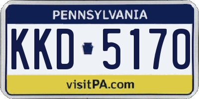 PA license plate KKD5170