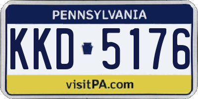 PA license plate KKD5176