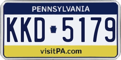 PA license plate KKD5179