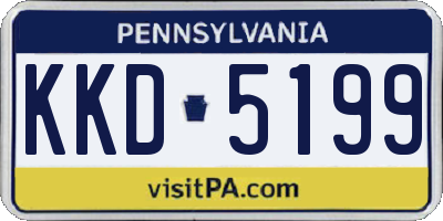 PA license plate KKD5199