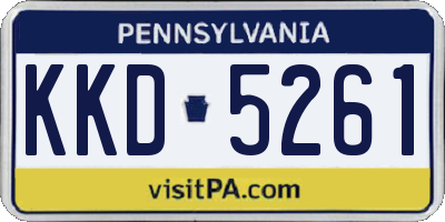 PA license plate KKD5261
