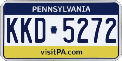 PA license plate KKD5272