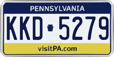 PA license plate KKD5279