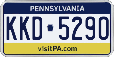 PA license plate KKD5290