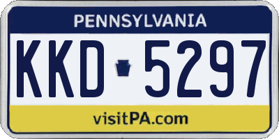 PA license plate KKD5297