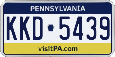 PA license plate KKD5439
