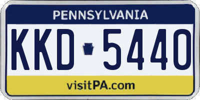 PA license plate KKD5440