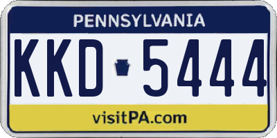 PA license plate KKD5444