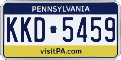 PA license plate KKD5459